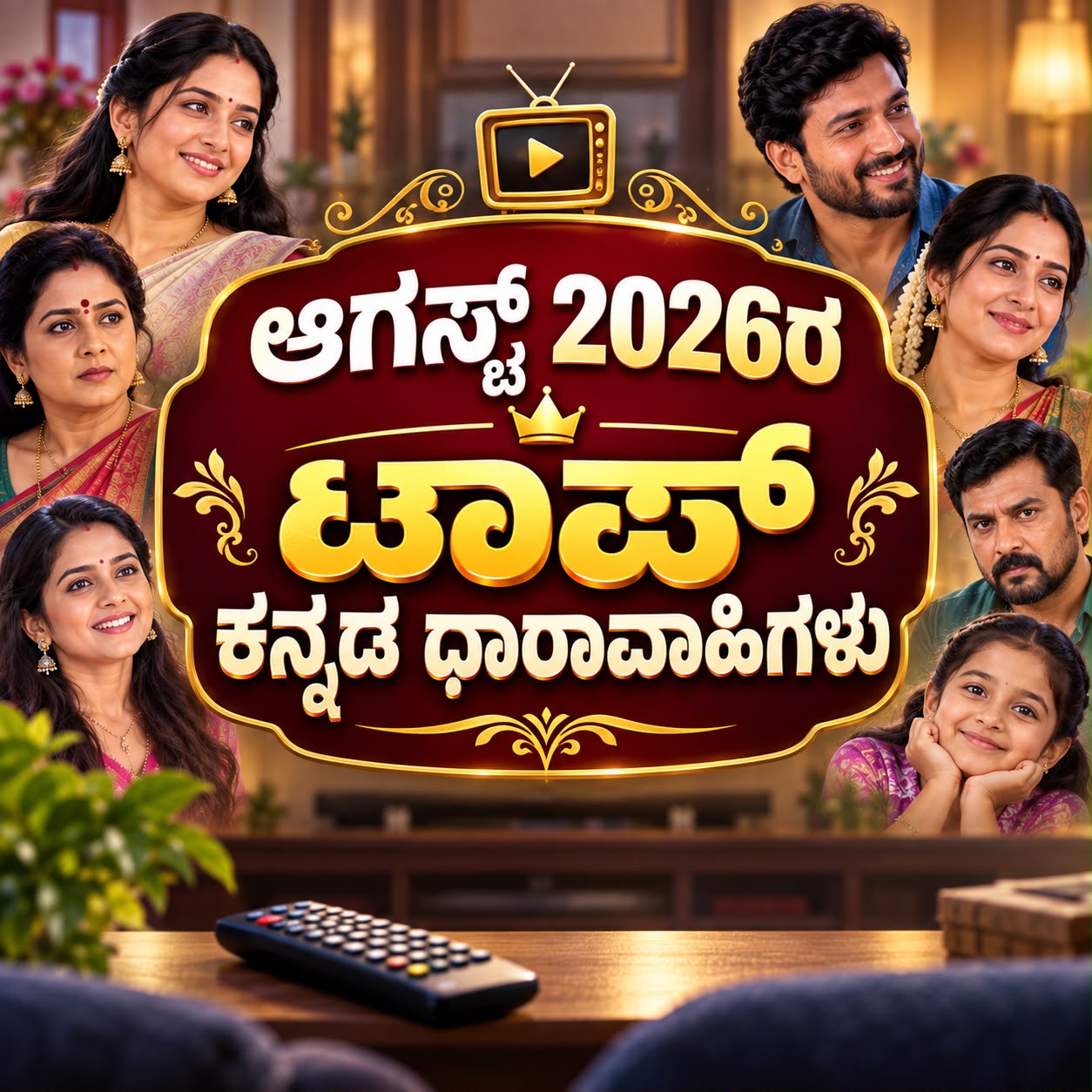 ಆಗಸ್ಟ್‌ ತಿಂಗಳ ಕನ್ನಡ ಕಿರುತೆರೆ TRP ರೇಟಿಂಗ್: ಕದನ ಕಣದಲ್ಲಿ ಮುಂಚೂಣಿಯಲ್ಲಿರುವ ಧಾರಾವಾಹಿಗಳು